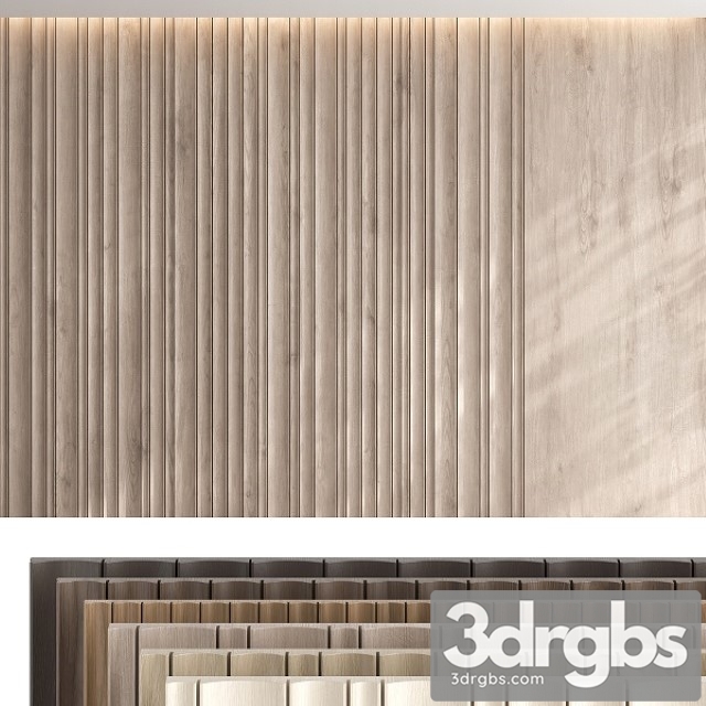 Wood Panel Set V 07 3dsmax Download - thumbnail 1