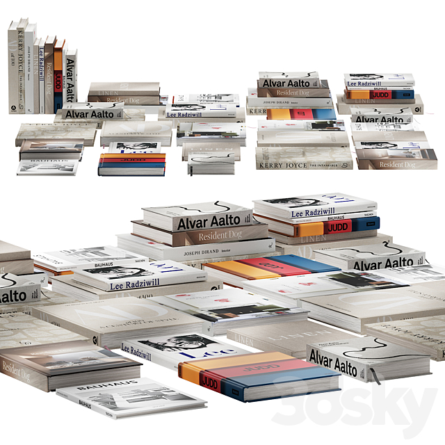 030 Decorative books set 01 neutral 00 3DSMax File - thumbnail 2