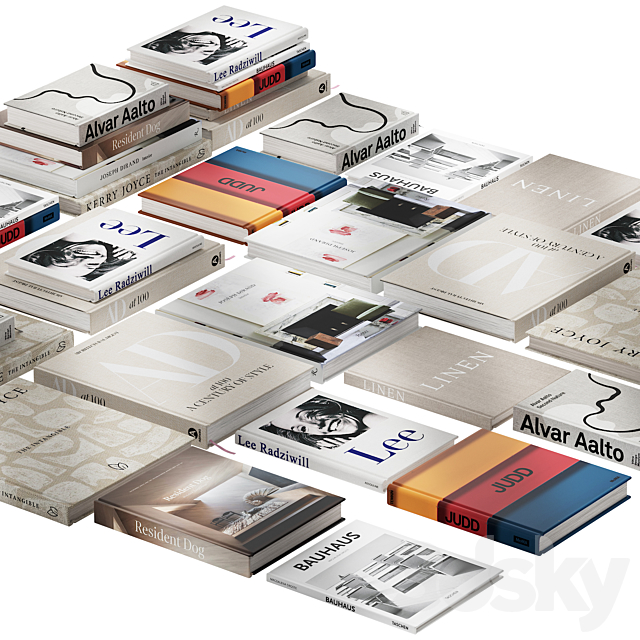 030 Decorative books set 01 neutral 00 3DSMax File - thumbnail 3