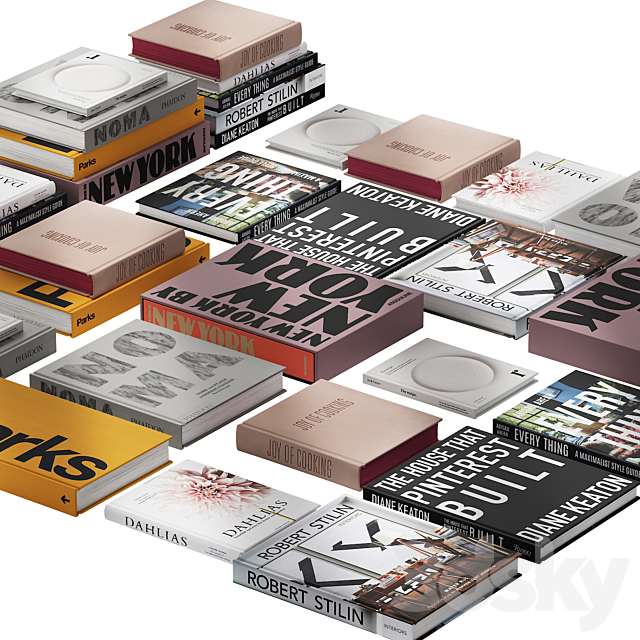 031 Decorative books set 02 diverse 00 3DSMax File - thumbnail 4