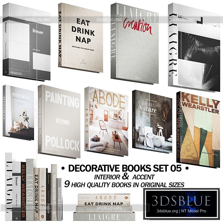 046_Decorative books set 05 neutral 02 3DS Max - thumbnail 3