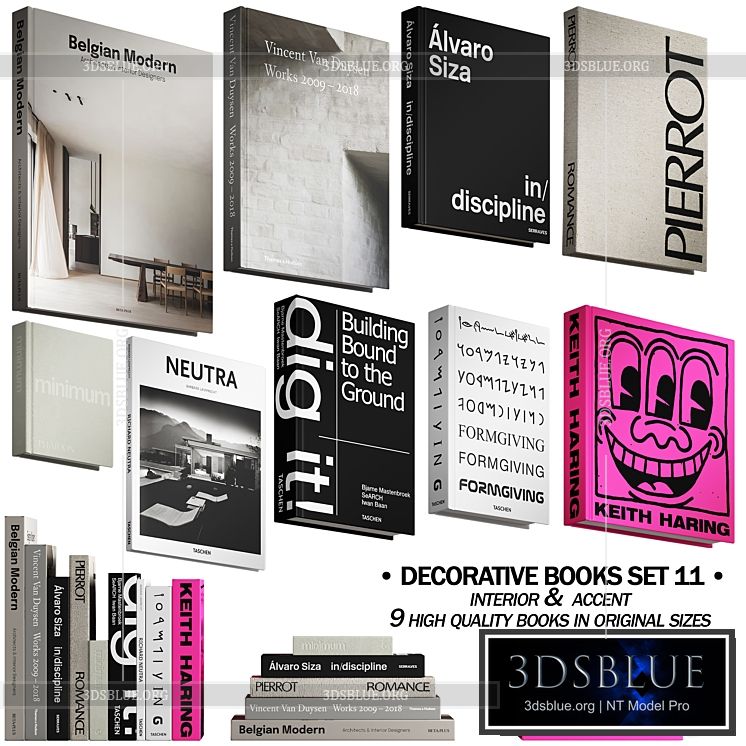 058_Decorative books set 11 neutral 03 3DS Max - thumbnail 3