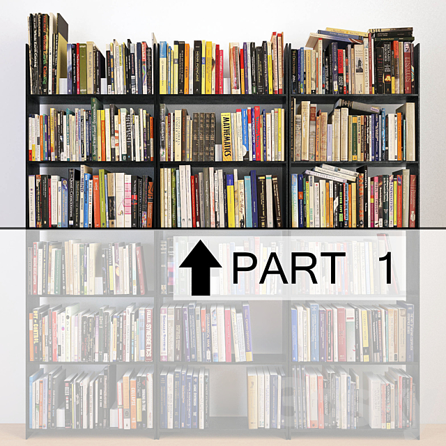 474 books (part 1) 3ds Max - thumbnail 1