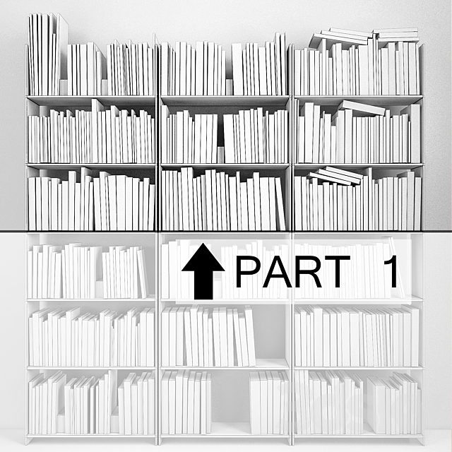 474 books (part 1) 3ds Max - thumbnail 3