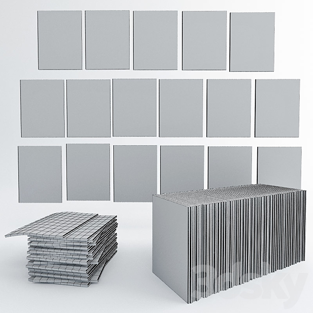 80 piece collection of magazines. 3DS Max Model - thumbnail 3