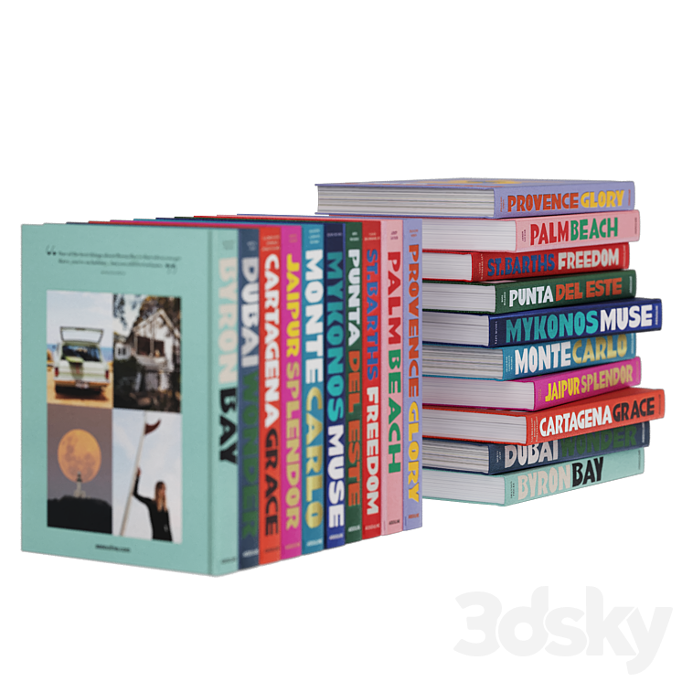 Assouline 2 books 3DS Max Model - thumbnail 2