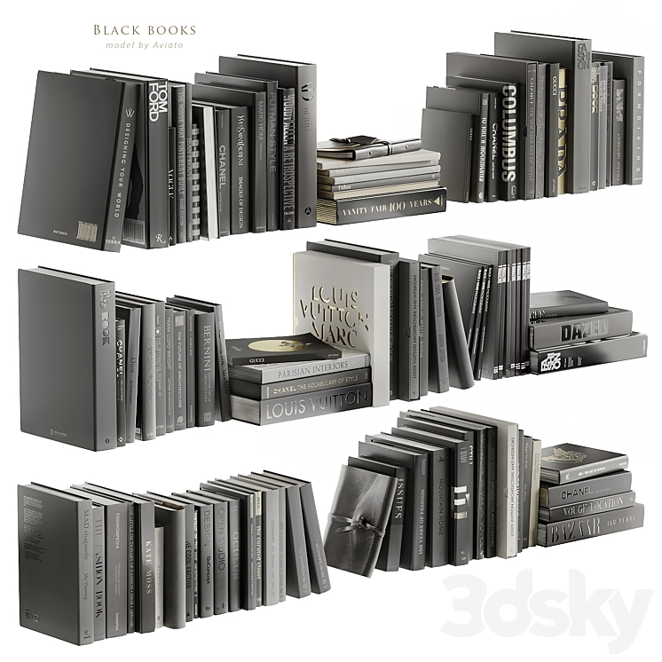 black books 3DS Max Model - thumbnail 1