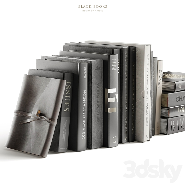 black books 3DS Max Model - thumbnail 2