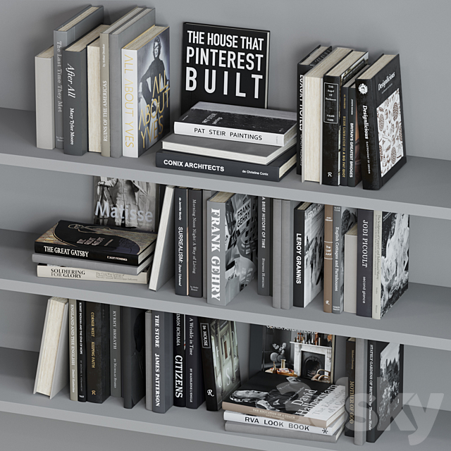 Book decor set 2 3DSMax File - thumbnail 6