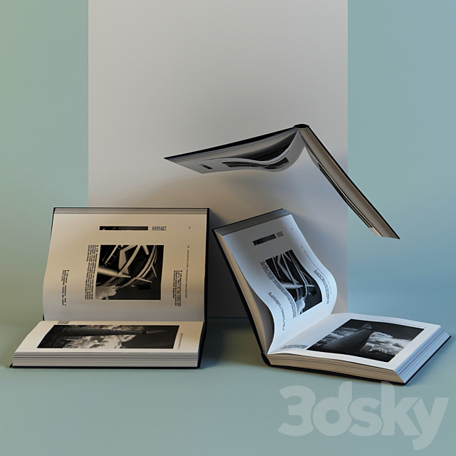 Book on architecture 3DSMax File - thumbnail 1
