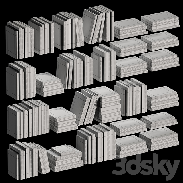 Book set 2 3DSMax File - thumbnail 7