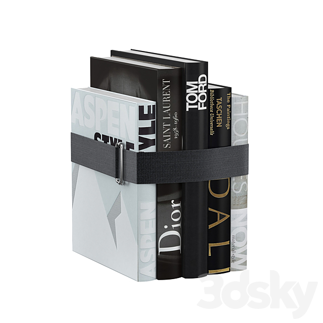 Book set decor 133 3ds Max - thumbnail 2