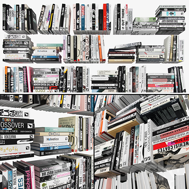 Books (146 items) Part 3 3DSMax File - thumbnail 1