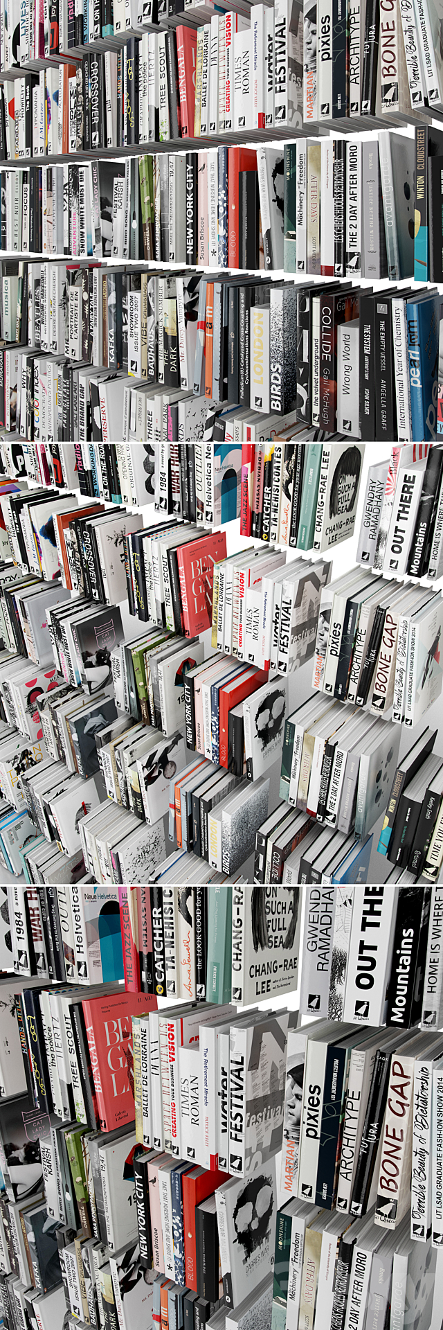 Books (150 items) Part 2 3DS Max Model - thumbnail 3