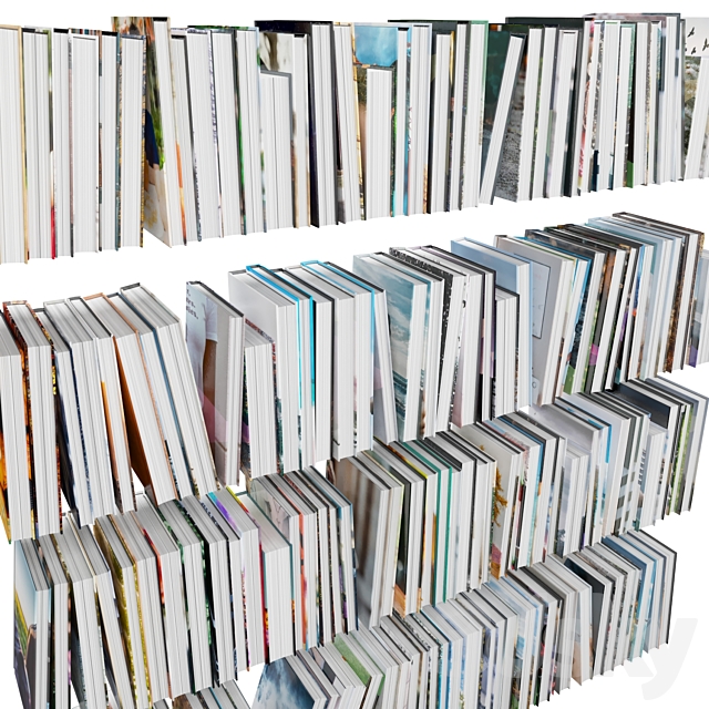 Books (150 pieces) 1-2-2 3ds Max - thumbnail 3