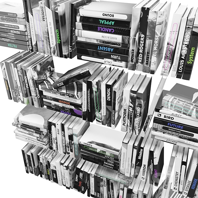 Books (150 pieces) 2-3-3 3ds Max - thumbnail 2