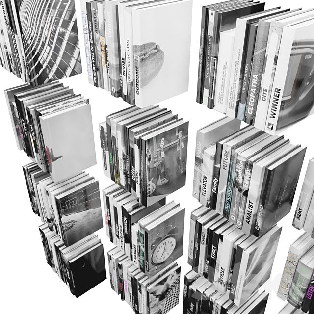 Books (150 pieces) 2-9-5 3DSMax File - thumbnail 2