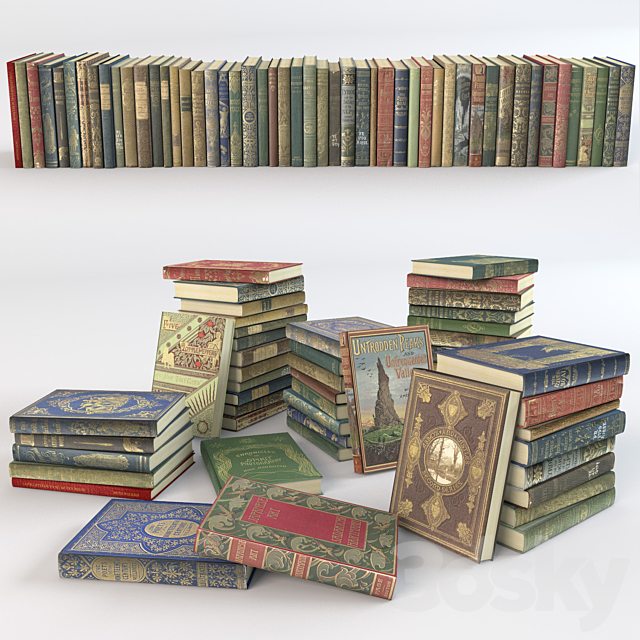 Books _ Books (set 10) 3DSMax File - thumbnail 1