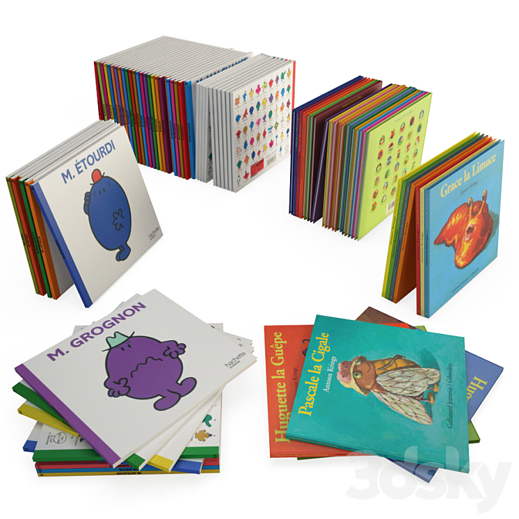 Books for kids 3DS Max - thumbnail 1