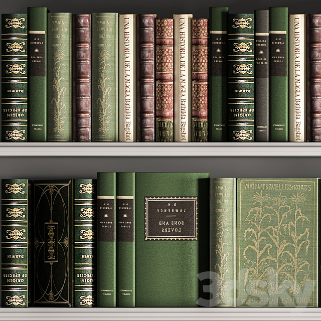 Books_collection_set_03 3DSMax File - thumbnail 3