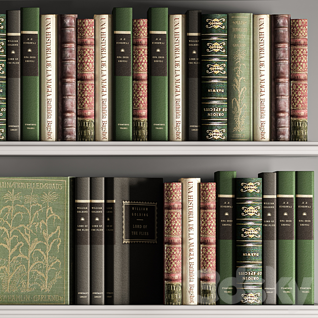 Books_collection_set_03 3DSMax File - thumbnail 4