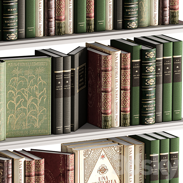 Books_collection_set_03 3DSMax File - thumbnail 5