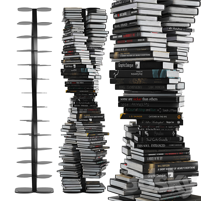 Cattelan Italia Dna Bookcases 3DSMax File - thumbnail 1