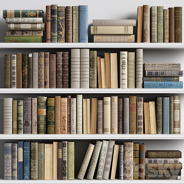 Classic Books 02 3DS Max - thumbnail 1