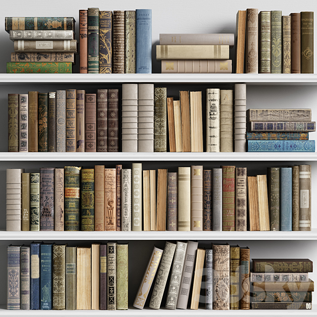 Classic Books 02 3DS Max Model - thumbnail 1