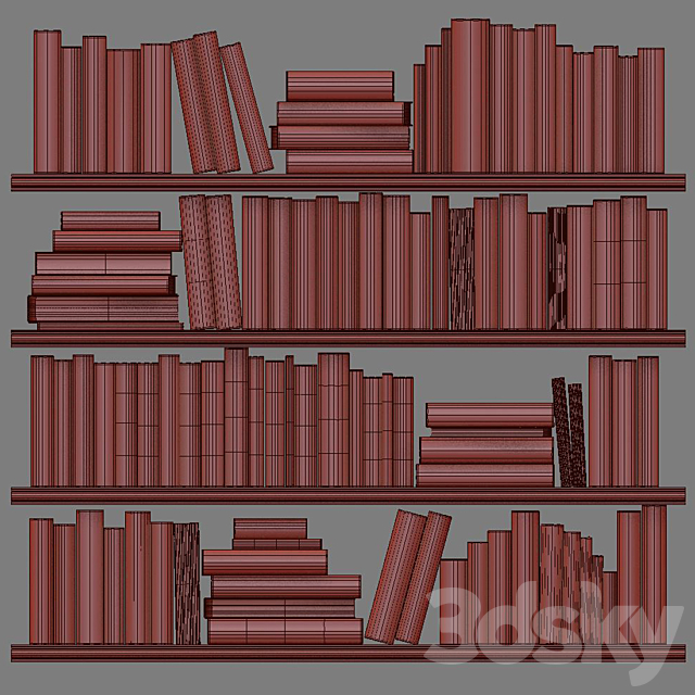 Classic Books 10 3DS Max Model - thumbnail 5