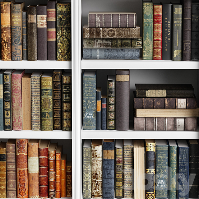 Classic Books 13 3DSMax File - thumbnail 3