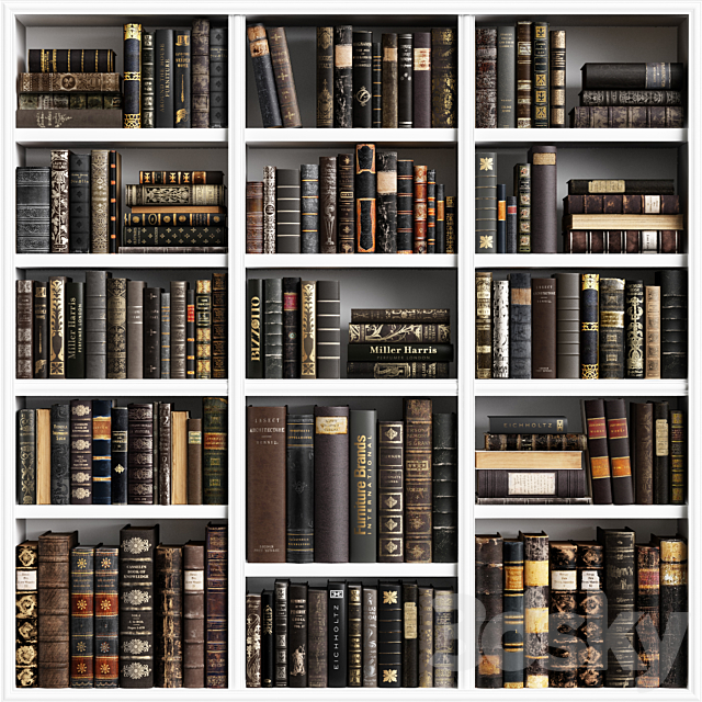 Classic Books 16 3DS Max Model - thumbnail 1