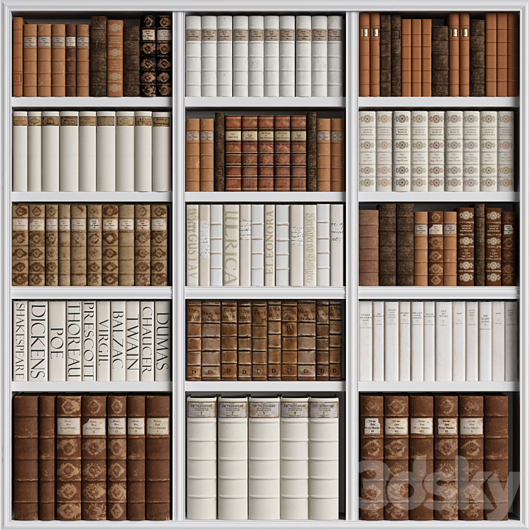 Classic Books 38 3DS Max Model - thumbnail 1