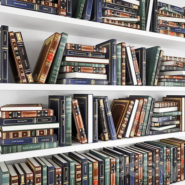 Classic books set 1 3DS Max Model - thumbnail 2