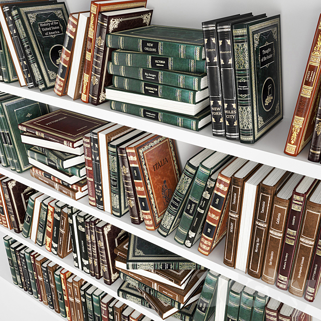 Classic books set 2 3ds Max - thumbnail 3