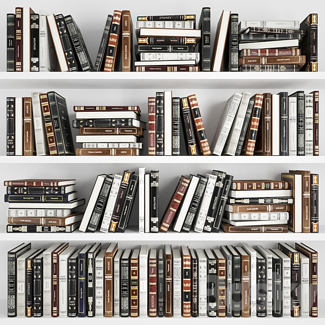 Classic books set 3 3ds Max - thumbnail 1