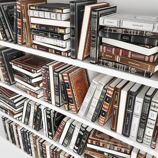 Classic books set 3 3ds Max - thumbnail 3