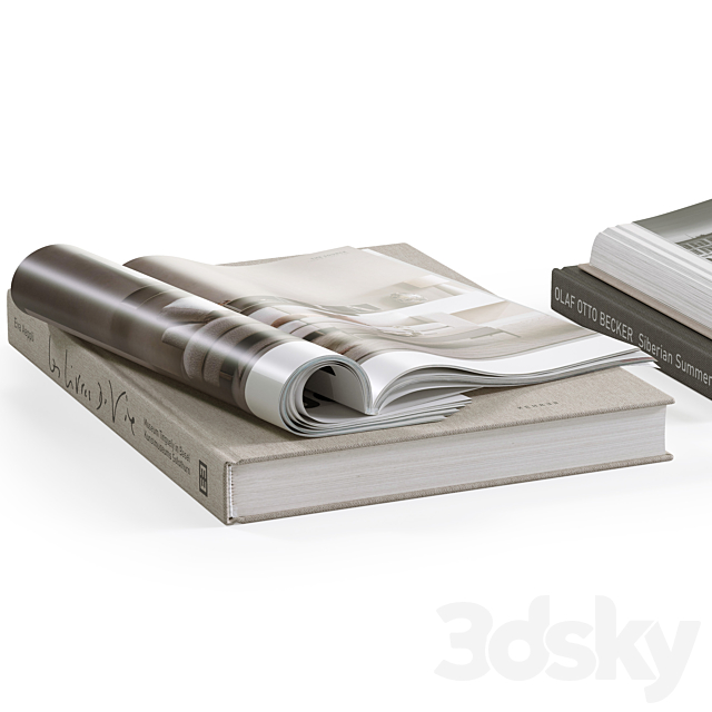 Coffee Table Books 2 3ds Max - thumbnail 2