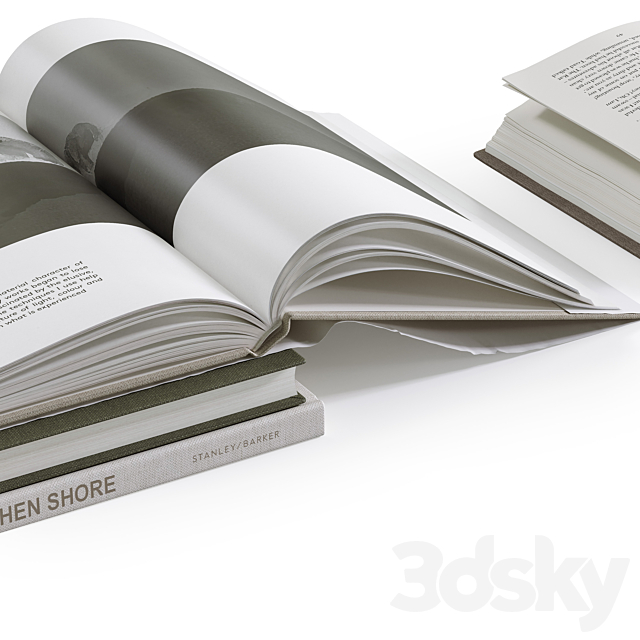 Coffee Table Books 3 3ds Max - thumbnail 3