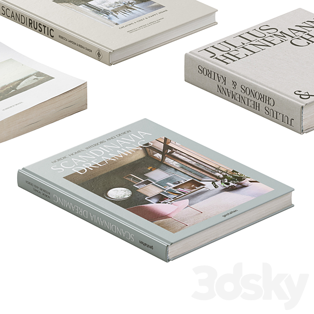 Coffee Table Books 4 3ds Max - thumbnail 3