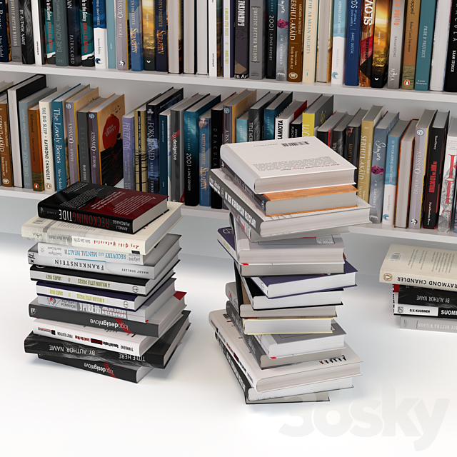 Editable random books 3ds Max - thumbnail 2