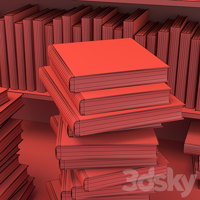 Editable random books 3ds Max - thumbnail 3