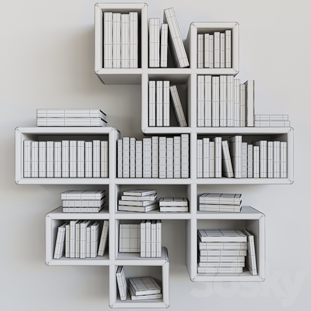 Library. Books 3DSMax File - thumbnail 2