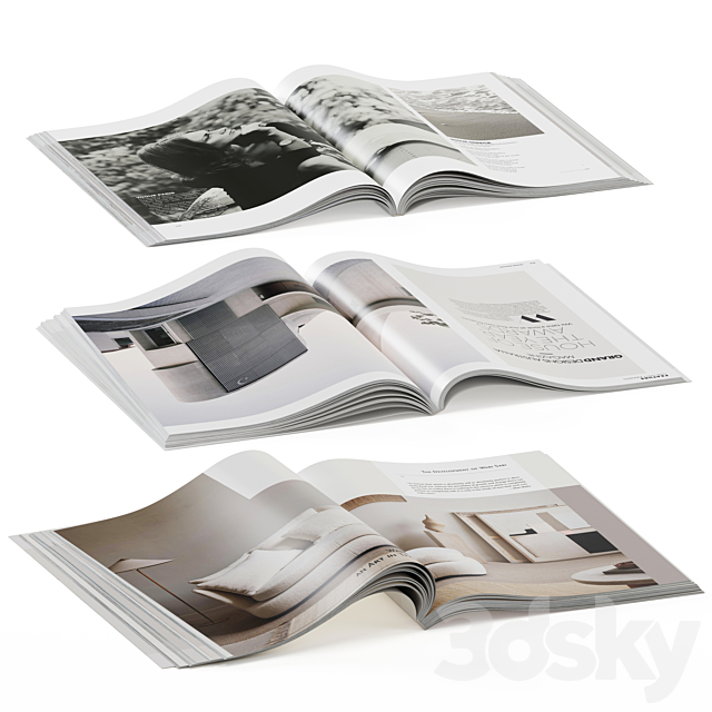 magazines opened 3DSMax File - thumbnail 1