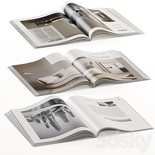 magazines opened 3DSMax File - thumbnail 4