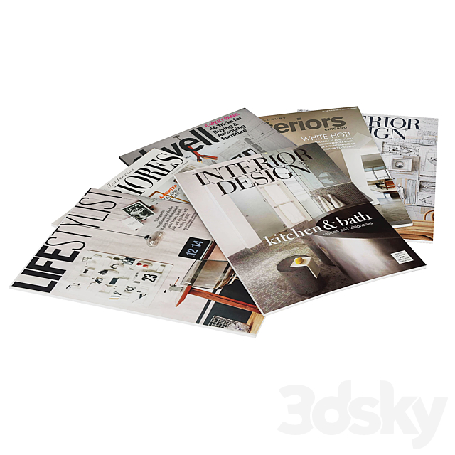 Magazines stacks 3DSMax File - thumbnail 3