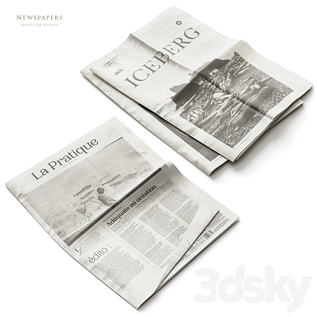 Newspapers 3DSMax File - thumbnail 2