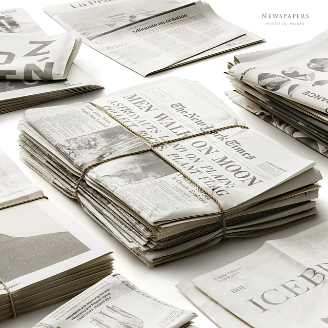 Newspapers 3DSMax File - thumbnail 3