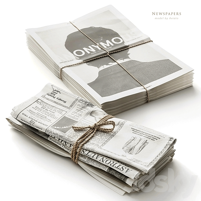 Newspapers 3DSMax File - thumbnail 5