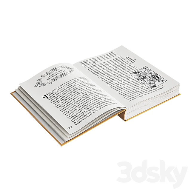 Open books set 3DSMax File - thumbnail 3